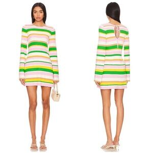 Show Me Your MuMu Away Mini Dress in Multi Rib Knit Size M
